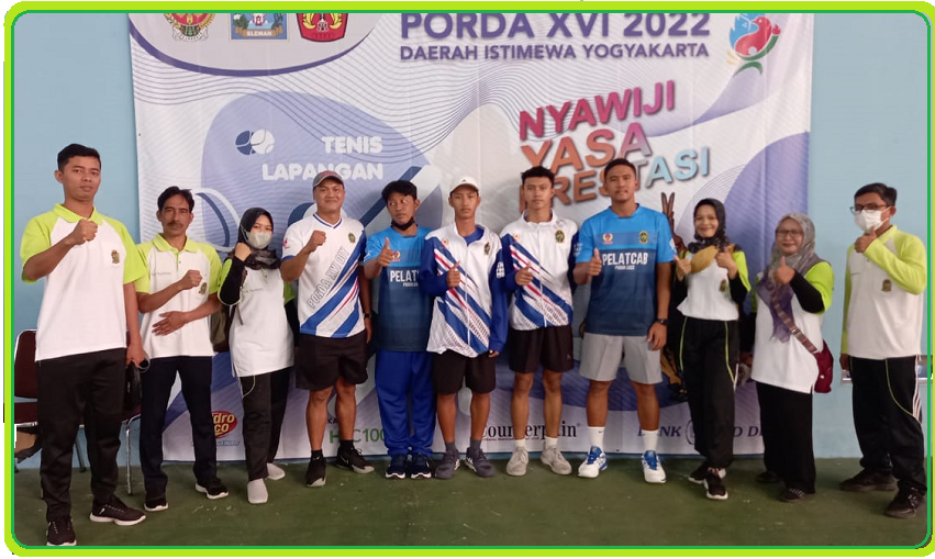 SUPPORTER BKPSDM KOTA YOGYAKARTA DI TIM PEMENANGAN CABANG OLAH RAGA TENIS LAPANGAN