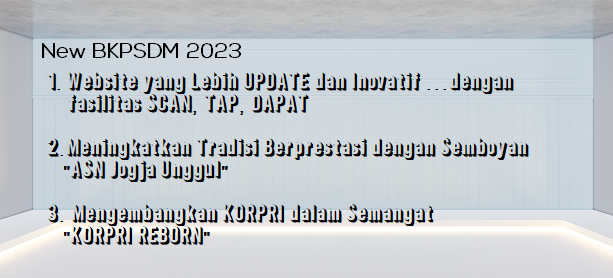 THE NEW BKPSDM KOTA YOGYAKARTA 2023 ERA BARU MENYAMBUT TRADISI BERPRESTASI