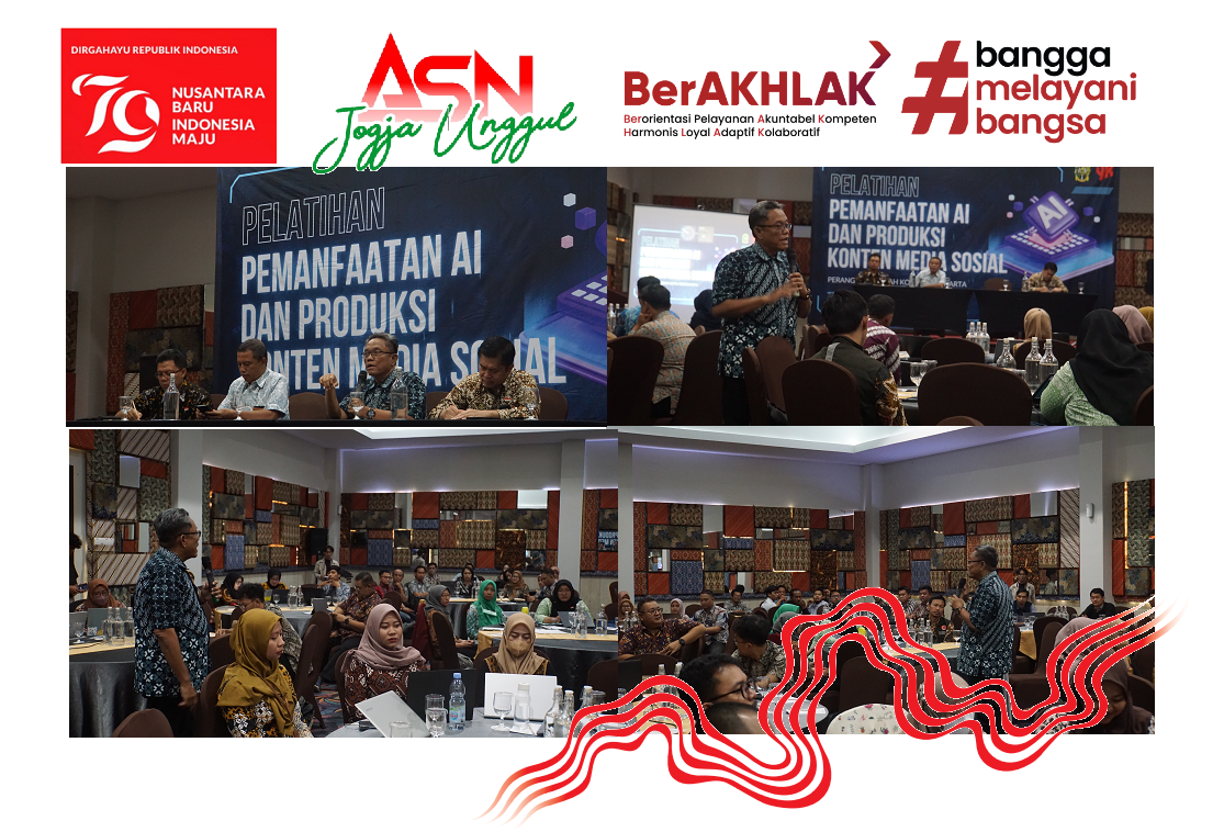 BKPSDM Gelar Pelatihan Memanfaatkan Kecerdasan Buatan untuk Meningkatkan Konten Media Sosial Pemerintah Kota Yogyakarta