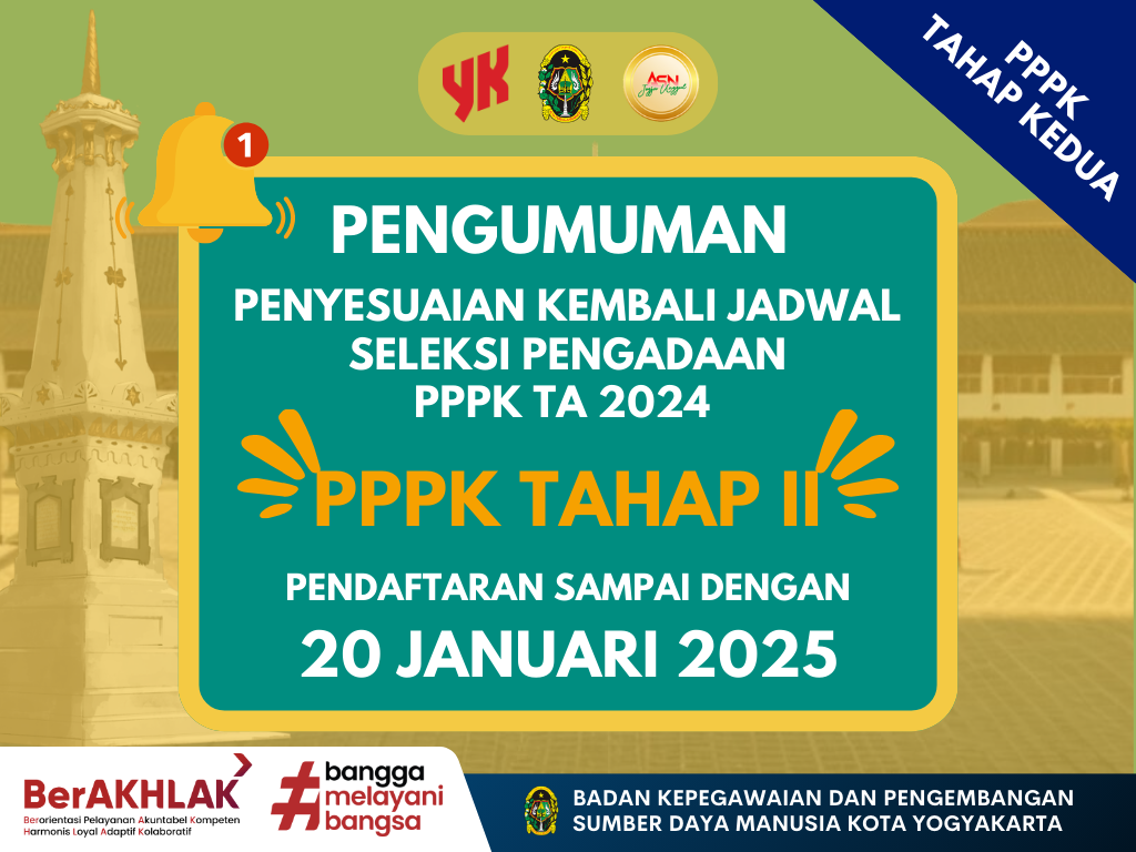 PENGUMUMAN PERPANJANGAN PENDAFTARAN SELEKSI PPPK TAHAP II